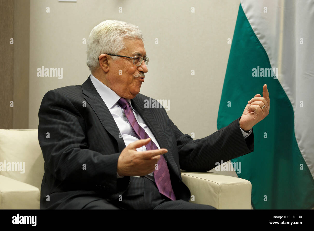 President of the Palestinian Authority, Mahmoud Abbas Stock Photo - Alamy