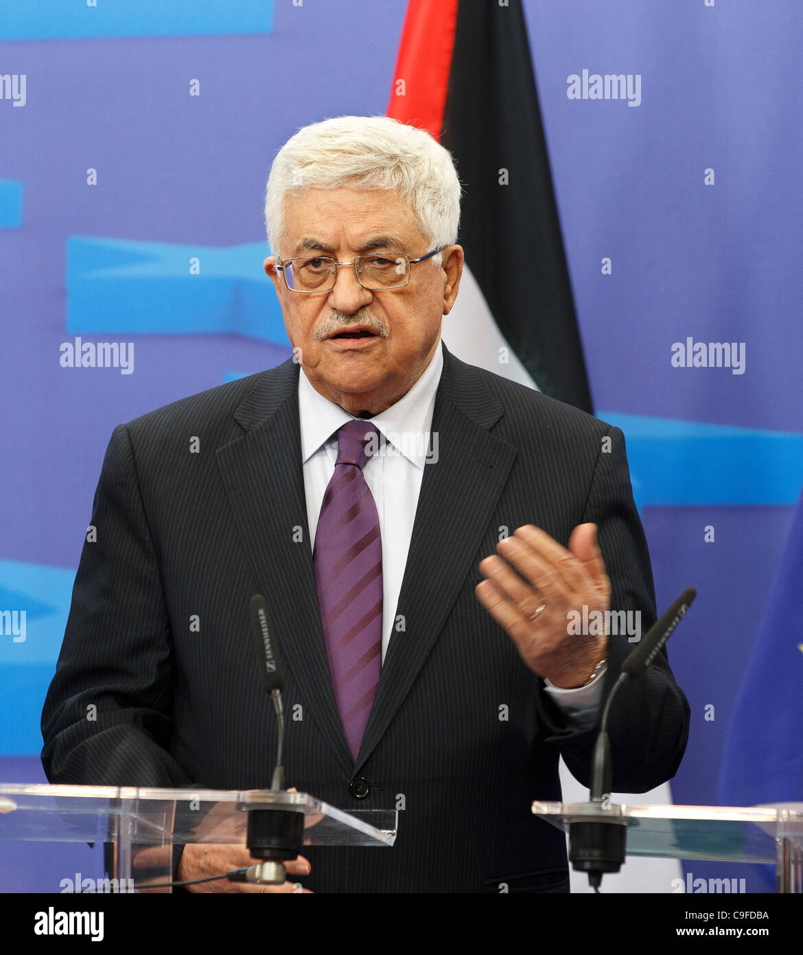 President of the Palestinian Authority, Mahmoud Abbas Stock Photo - Alamy