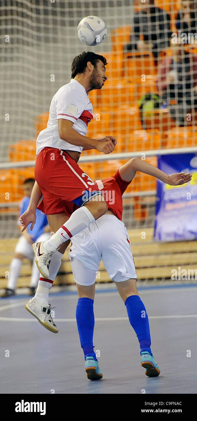 Turkish Serhat Cicek during the World Futsal Championships qualification match Czech Republic vs Turkey in Brno, Czech Republic, on Friday, December 16, 2011. (CTK Photo/Igor Sefr) Stock Photo