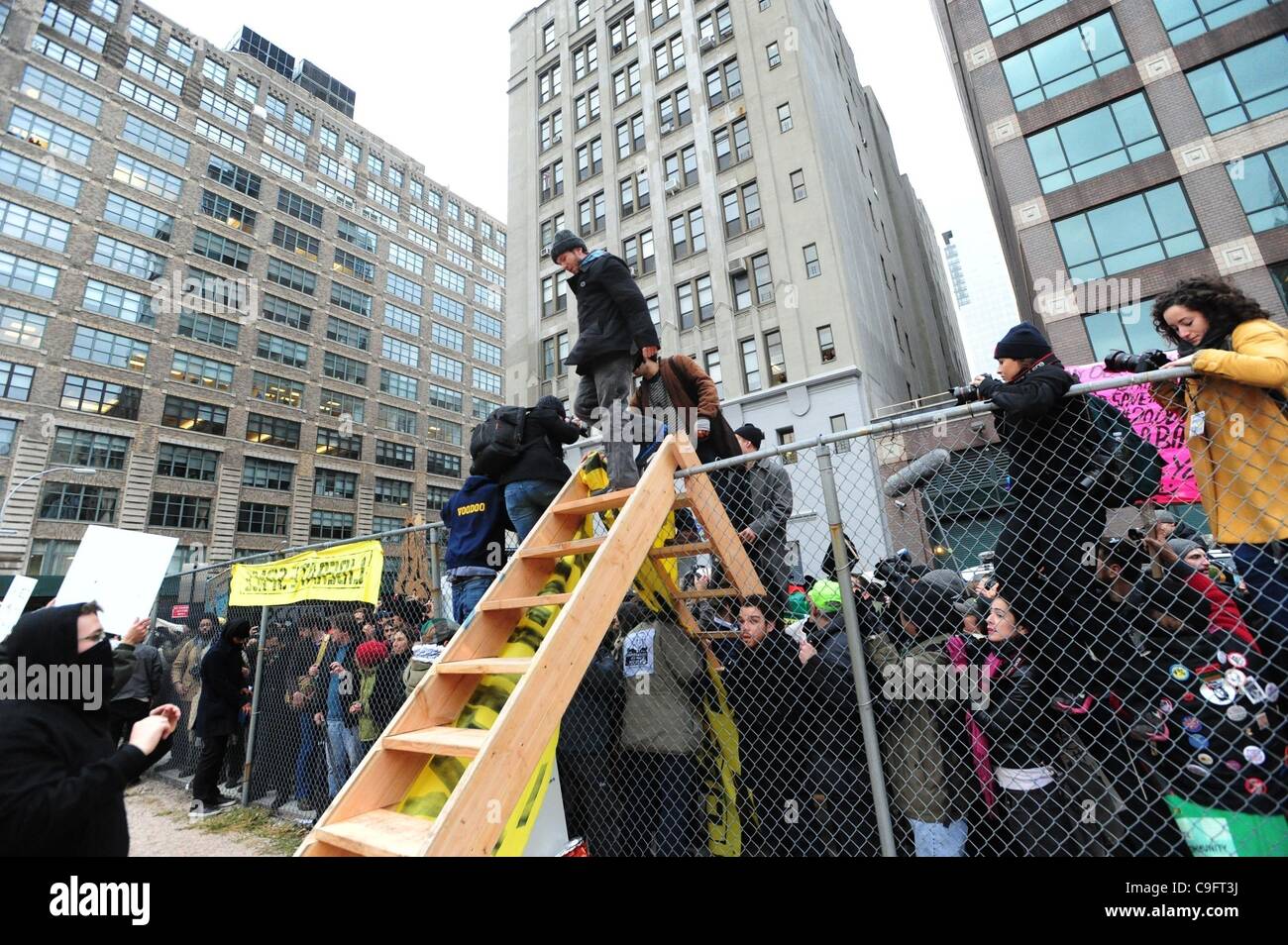Dec. 17, 2011 Manhattan, New York, U.S. Hundreds of Occupy Wall