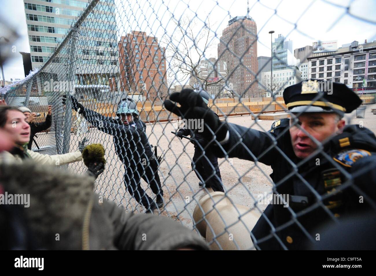 Dec. 17, 2011 Manhattan, New York, U.S. Hundreds of Occupy Wall