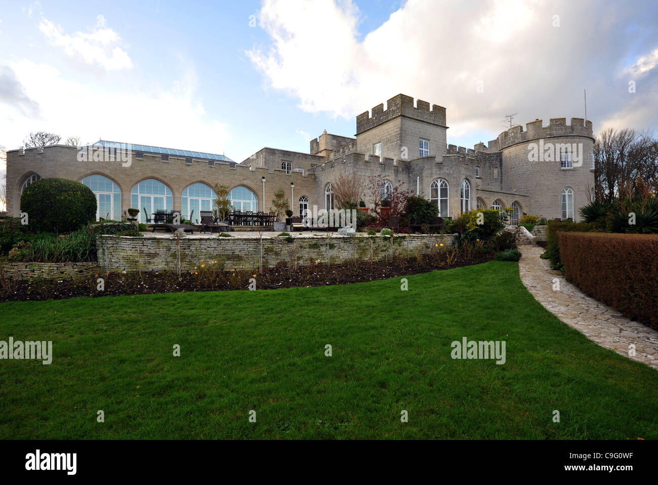 Pennsylvania Castle at Portland in Dorset, Britain, UK Stock Photo - Alamy