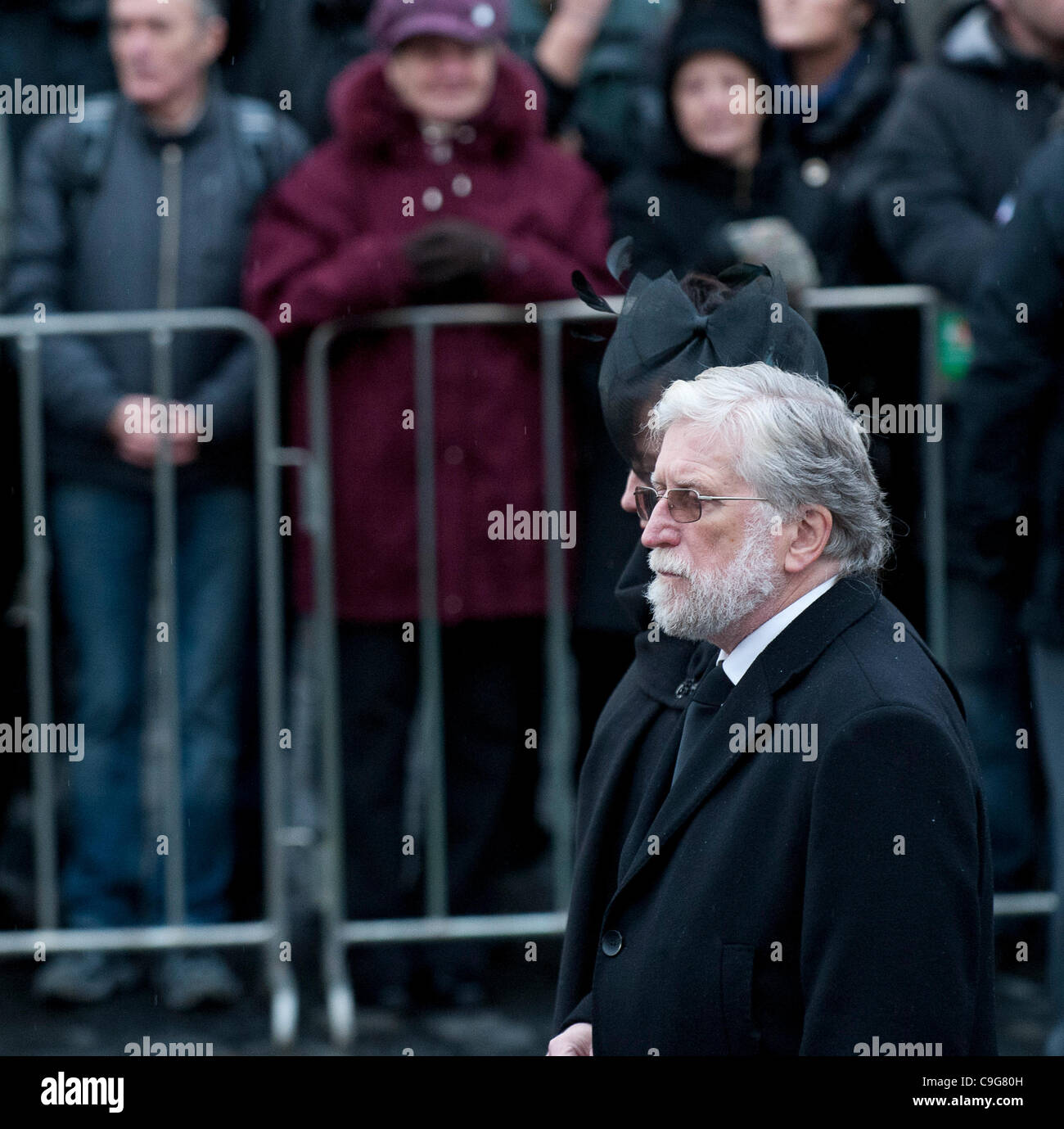 Ivan Havel Brother Of Vaclav Havel Follows Funeral Car With Remains Stock Photo Alamy