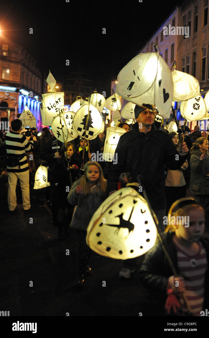 The Burning the Clocks procession to celebrate the winter solstice
