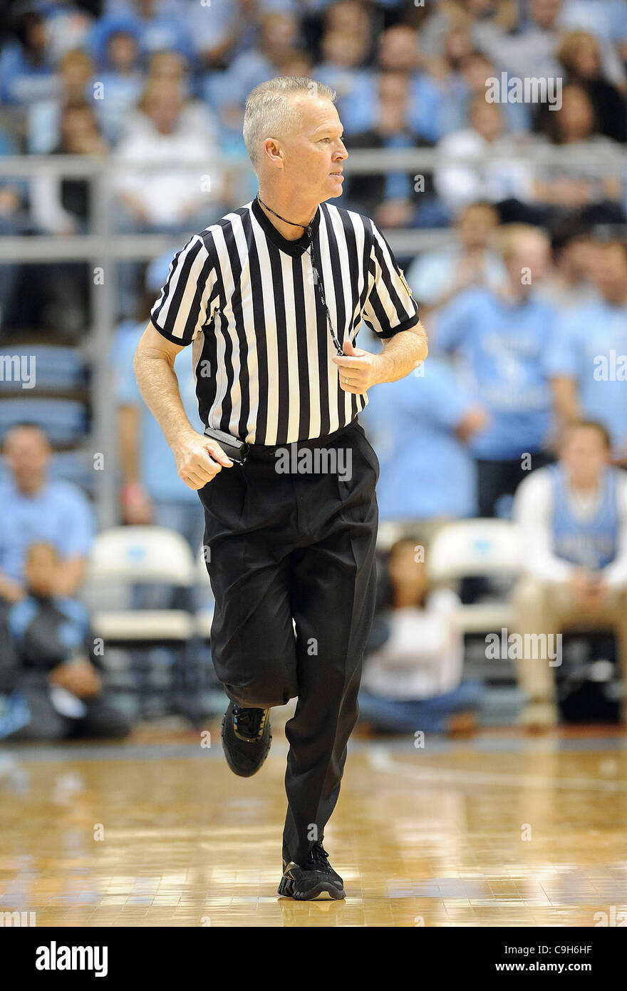 Jan. 01, 2012 Chapel Hill, North Carolina; USA NCAA Basketball Referee ALAN SPAINHOUR as the