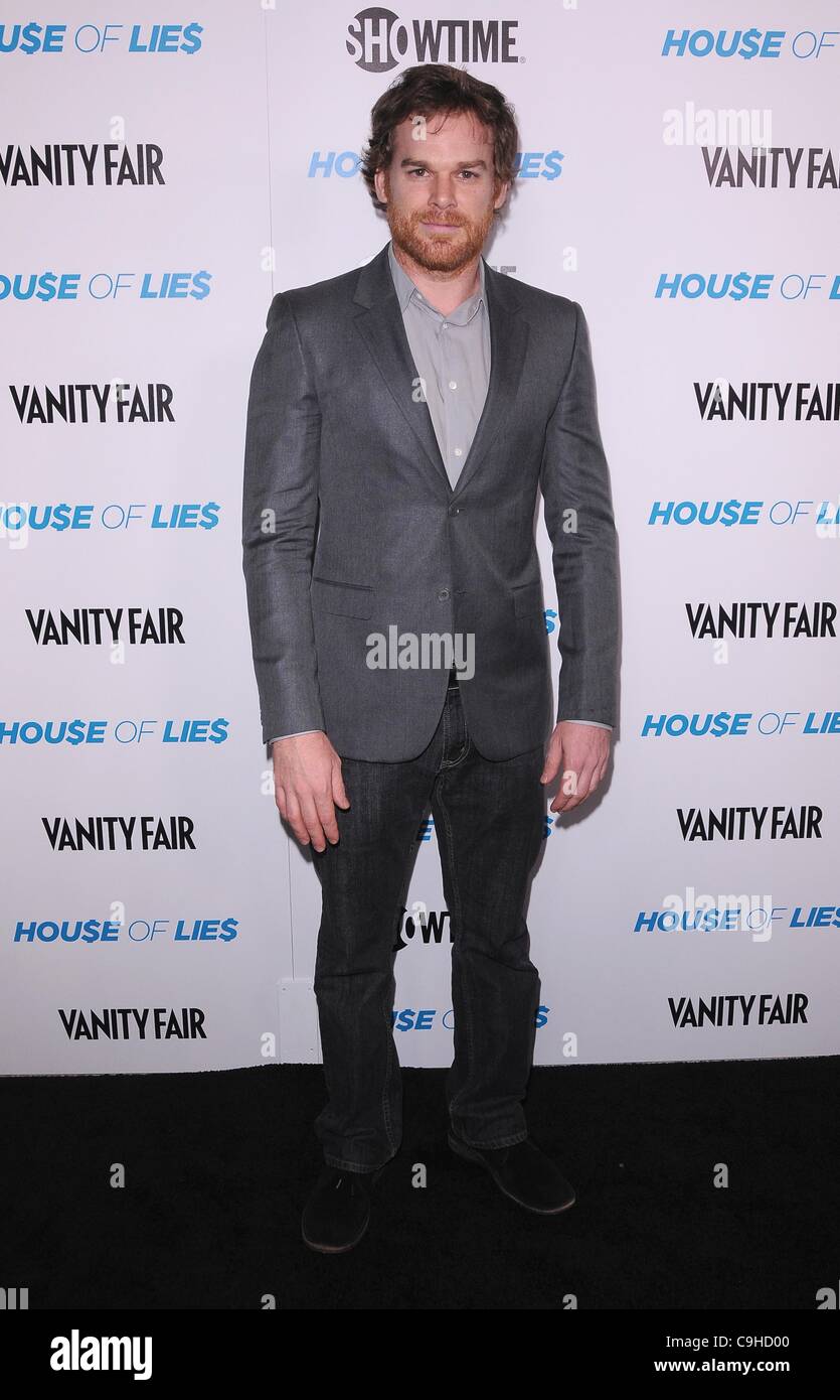 Jan. 4, 2012 - Hollywood, California, U.S. - Premiere party & screening of ''House of Lies'' at the AT&T Center in Los Angeles, CA 1/4/12   2012..MICHAEL C. HALL(Credit Image: Â© Scott Kirkland/Globe Photos/ZUMAPRESS.com) Stock Photo