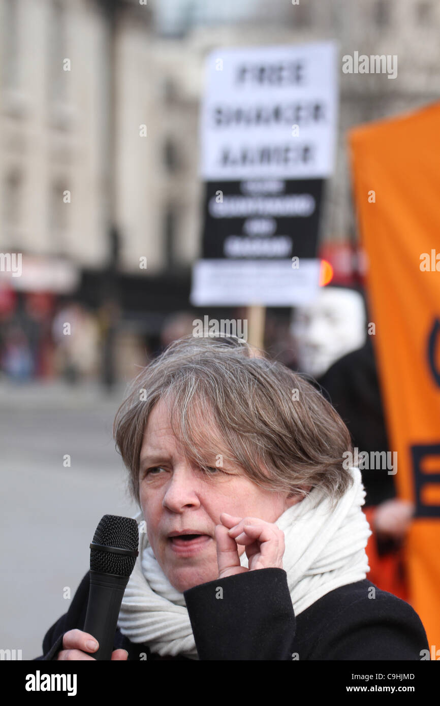 London Guantanamo Rally, protester, Shaker Aamer, prisoners Stock Photo