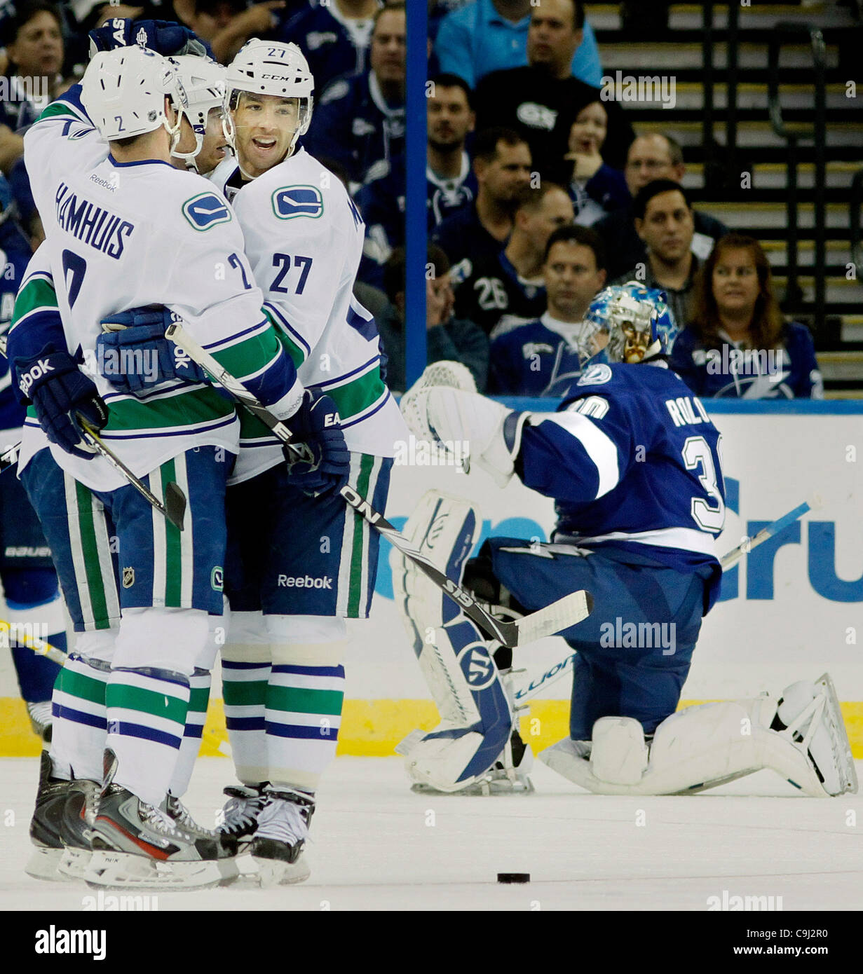 Jan. 10, 2012 Tampa, Florida, U.S. Tampa Bay Lightning goalie