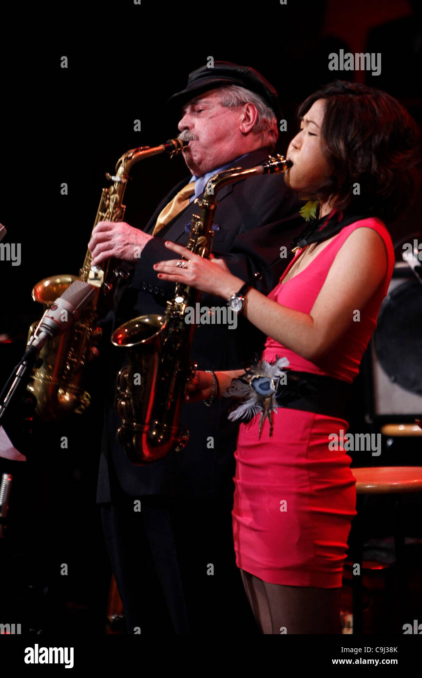 Phil Woods; Grace Kelly performing at The 2012 NEA Jazz Masters Awards Ceremony and Concert on January 10, 2012 at Jazz at Lincoln Center's Rose Hall.   Photo Credit ; Rahav Iggy Segev/ Photopass.com Stock Photo
