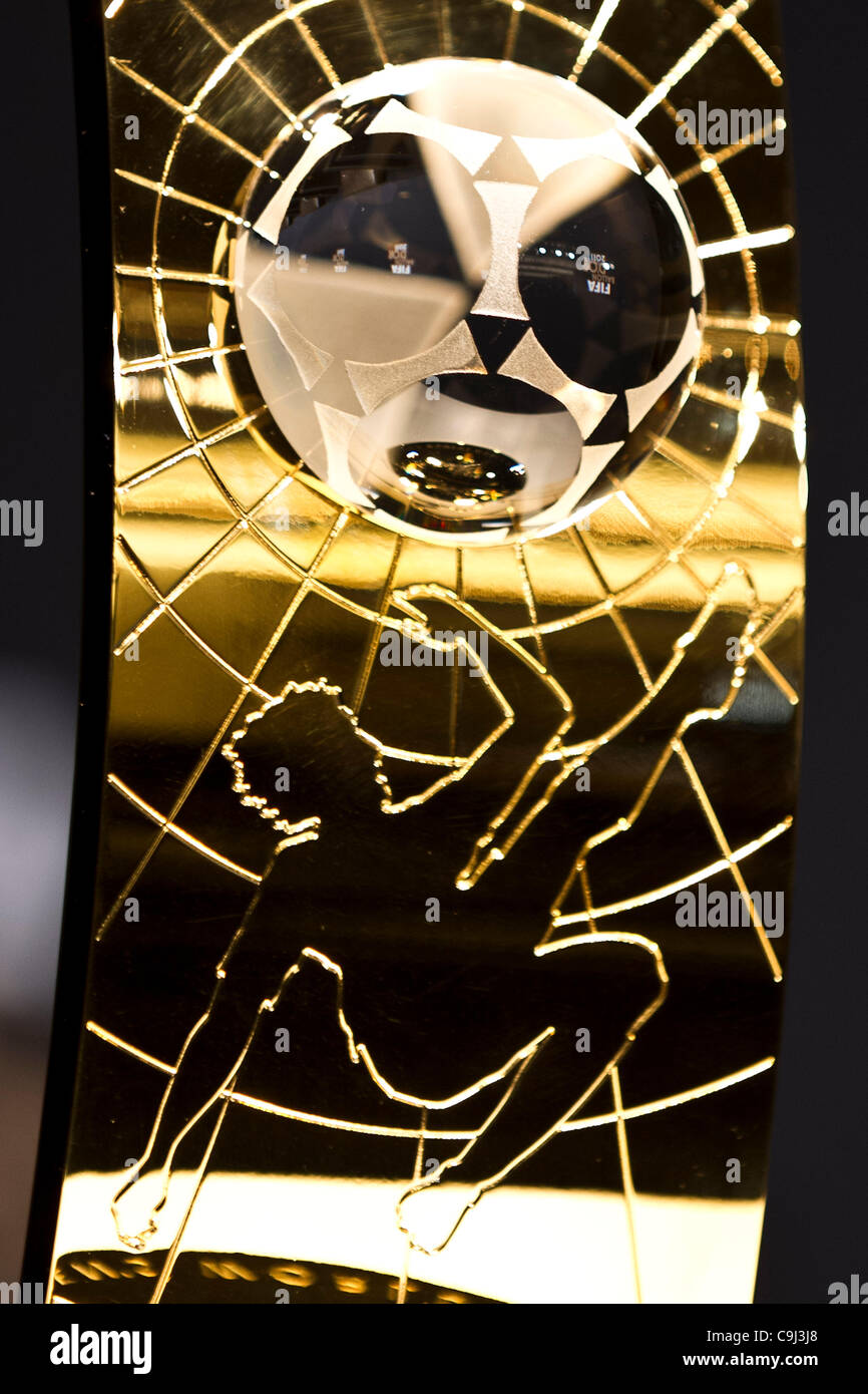 FIFA Women's World Player of the Year trophy, JANUARY 9, 2012