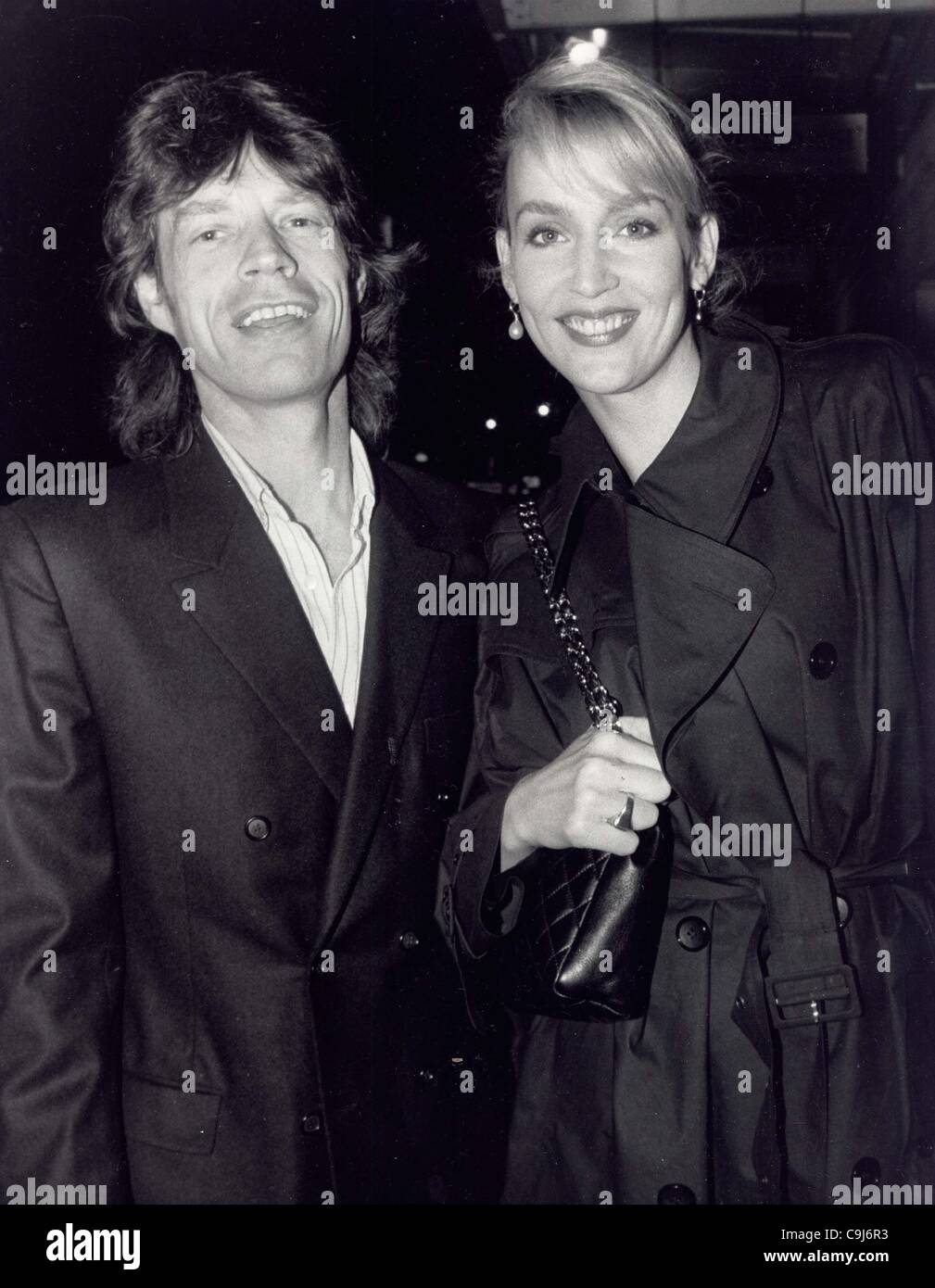 Jan. 5, 2012 - JERRY HALL with Mick Jagger.(Credit Image: Â© Globe Photos/ZUMAPRESS.com) Stock Photo