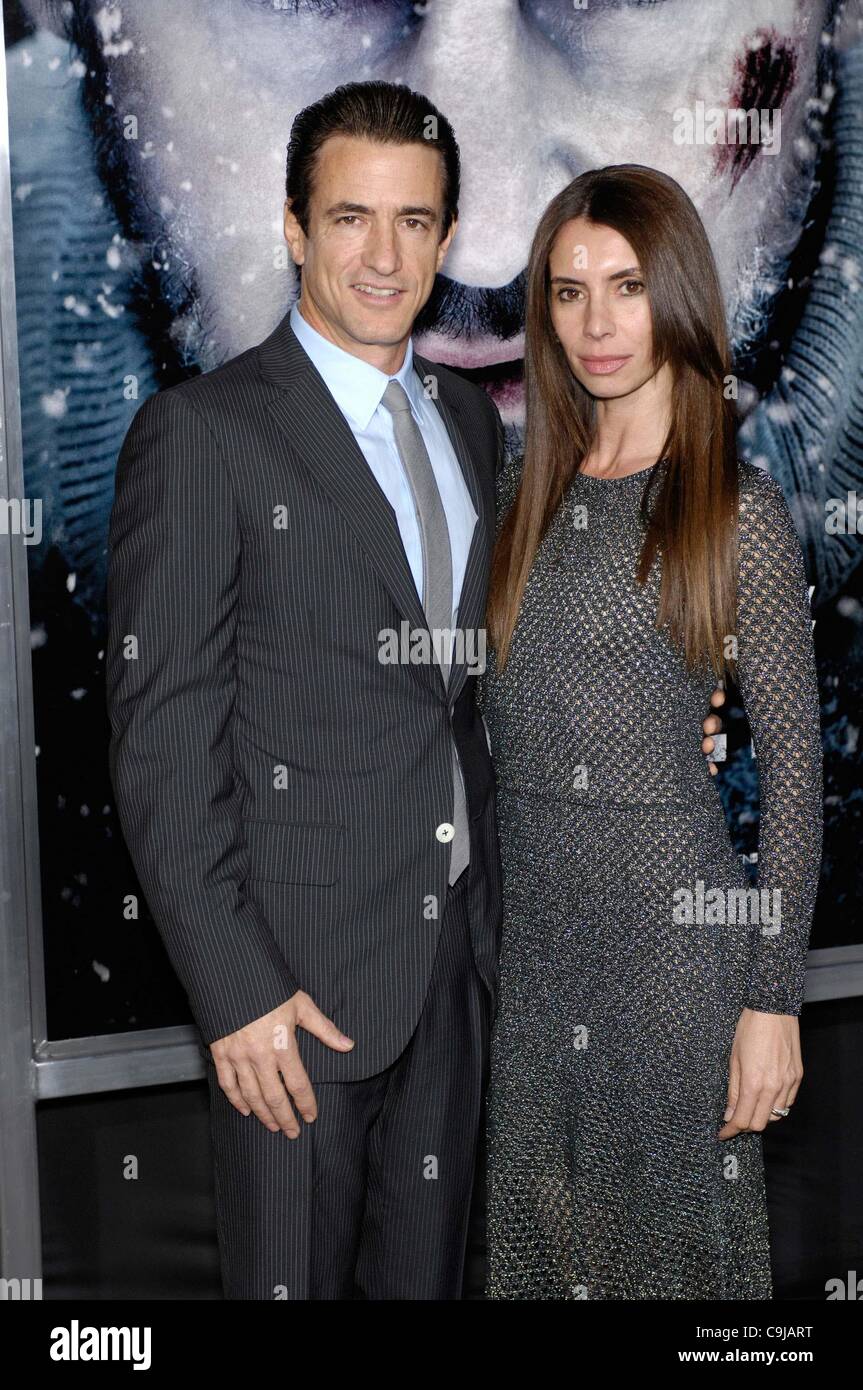 Jan. 11, 2012 - Hollywood, California, U.S. - Dermott Mulroney and Tharita Catulle during the premiere of the new movie from Open Road THE GREY, held at the Regal Cinemas L.A. Live, on January 10, 2012, in Los Angeles.(Credit Image: Â© Michael Germana/Globe Photos/ZUMAPRESS.com) Stock Photo