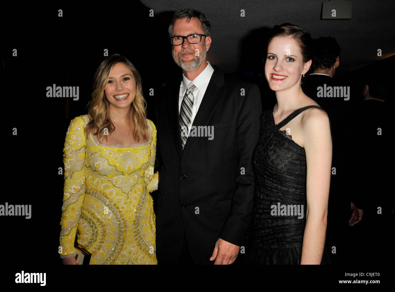 Hollywood, California, U.S. - Elizabeth Olsen, Charles Horak, daughter at the 2012 Critics Choice Awards held at the Hollywood Paladium.  © Lisa Rose/ZUMAPRESS.com Stock Photo