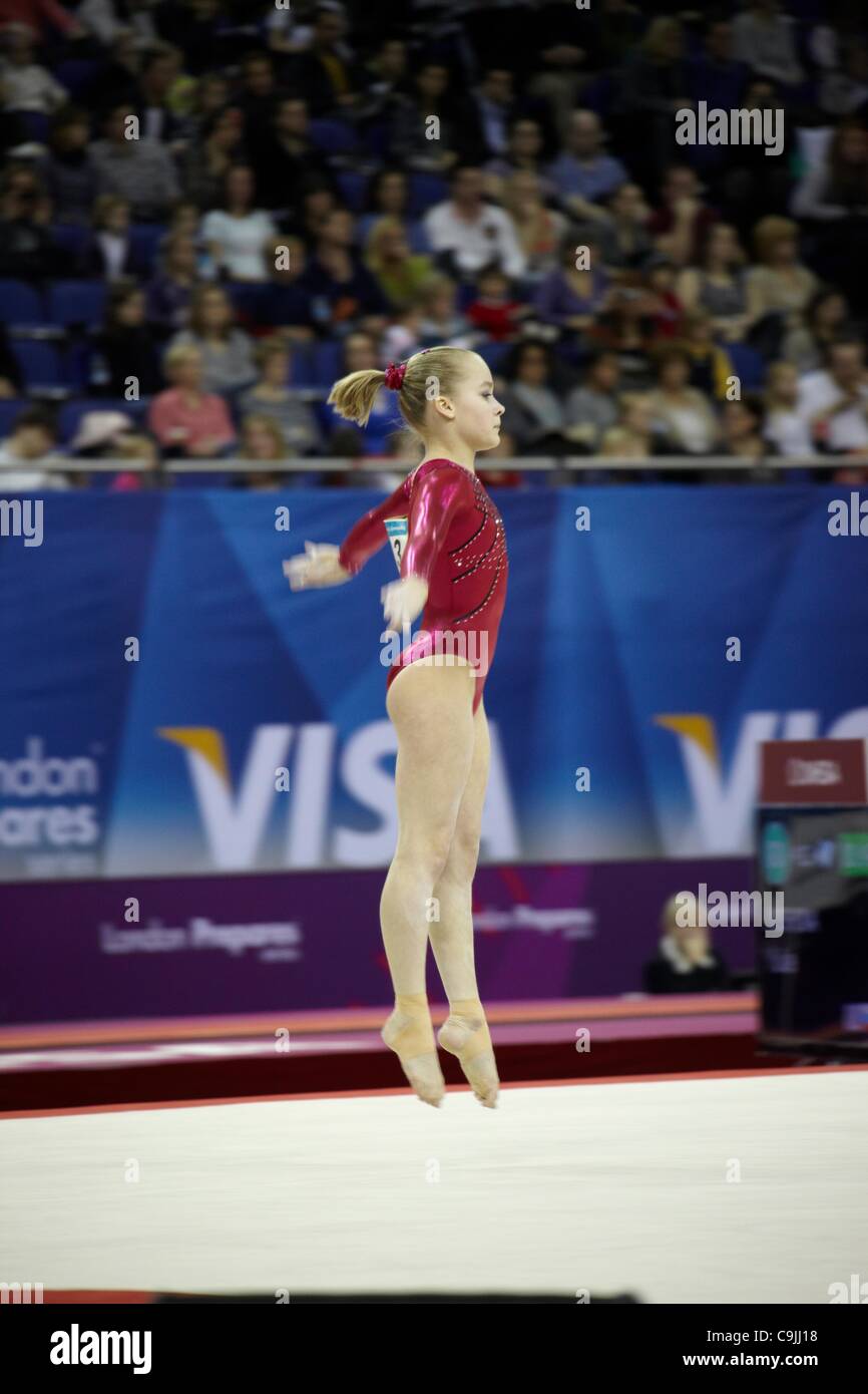 Yulina Inshina (Russia) competing on Women's Floor Exercise in Visa