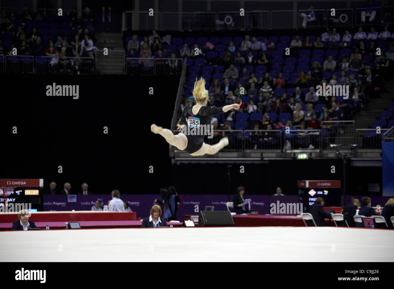 Nastassia Marachkouskaya (Belarus) competing on Women's Floor Exercise