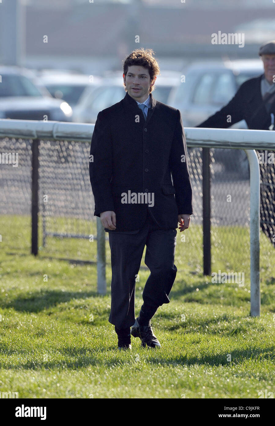 Mr Sam Waley-Cohen walked the track at Kempton Park Racecourse, Sunbury-on-Thames, Middlesex - 14/01/2012 - CREDIT: Martin Dalton/TGSPHOTO/Alamy Live News Stock Photo