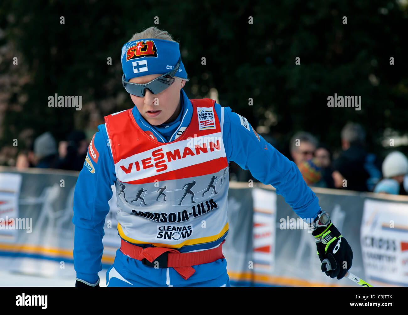 FIS Country Cross World Cup - Milan - Team Relay  staffetta sprint sempione  milano parco Stock Photo