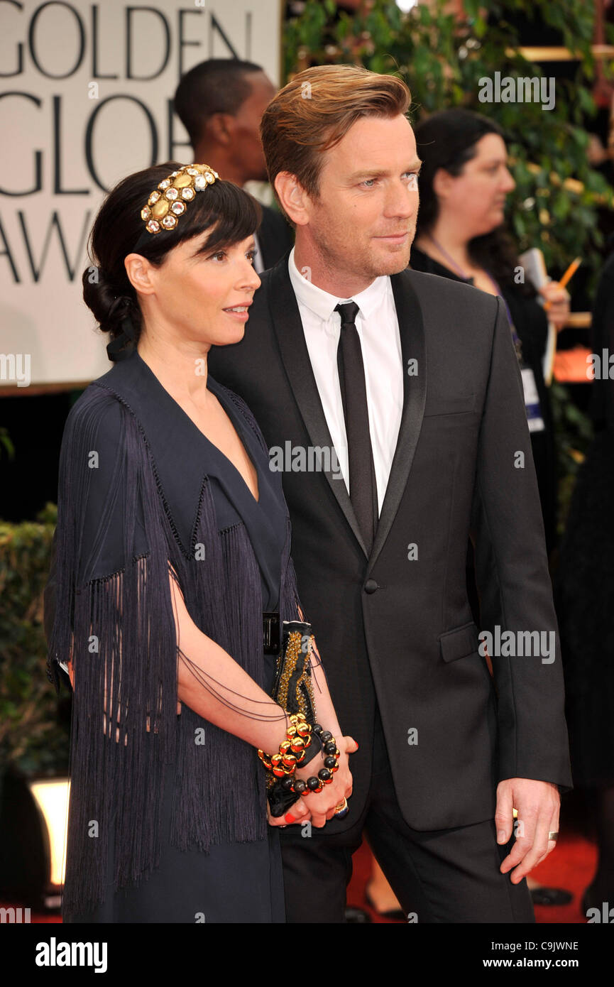 Jan. 15, 2012 - Los Angeles, California, U.S. - EWAN MCGREGOR and wife ...