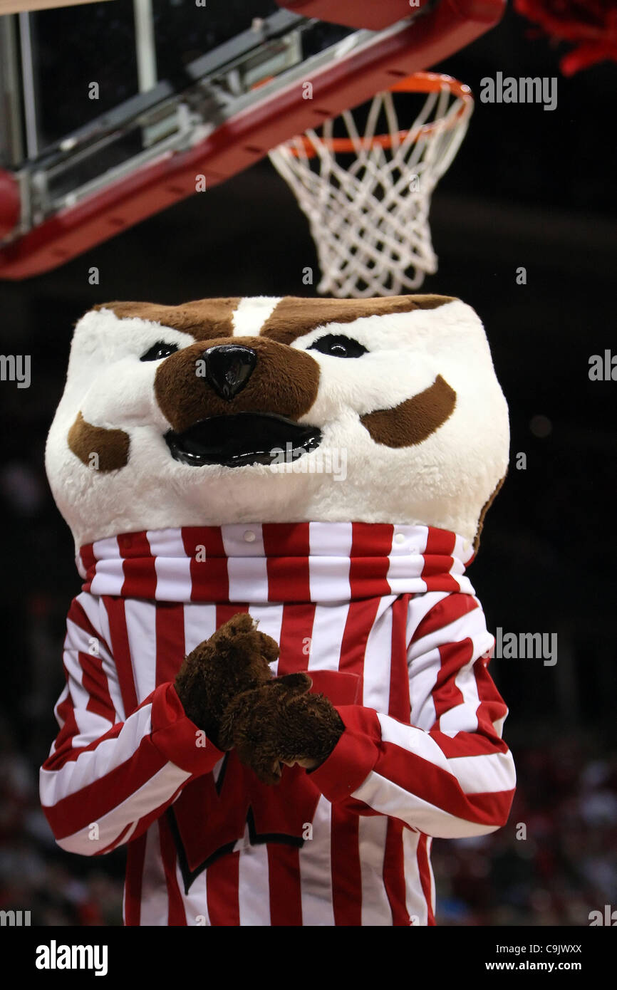 Jan. 15, 2012 Madison, Wisconsin, U.S Bucky Badger the Wisconsin