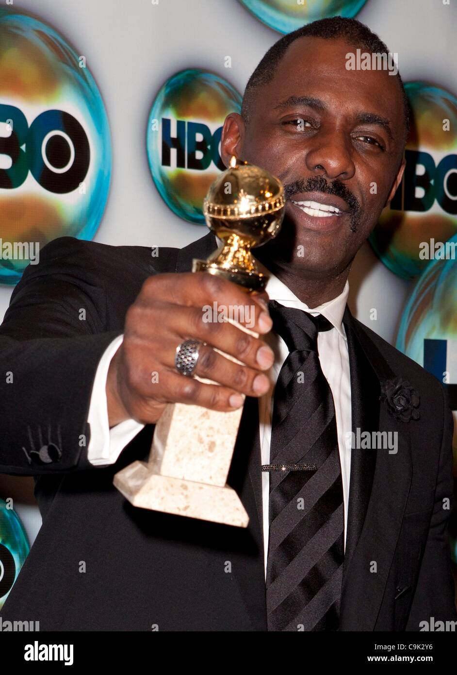 Idris Elba at arrivals for HBO Golden Globes Awards AfterParty, Circa