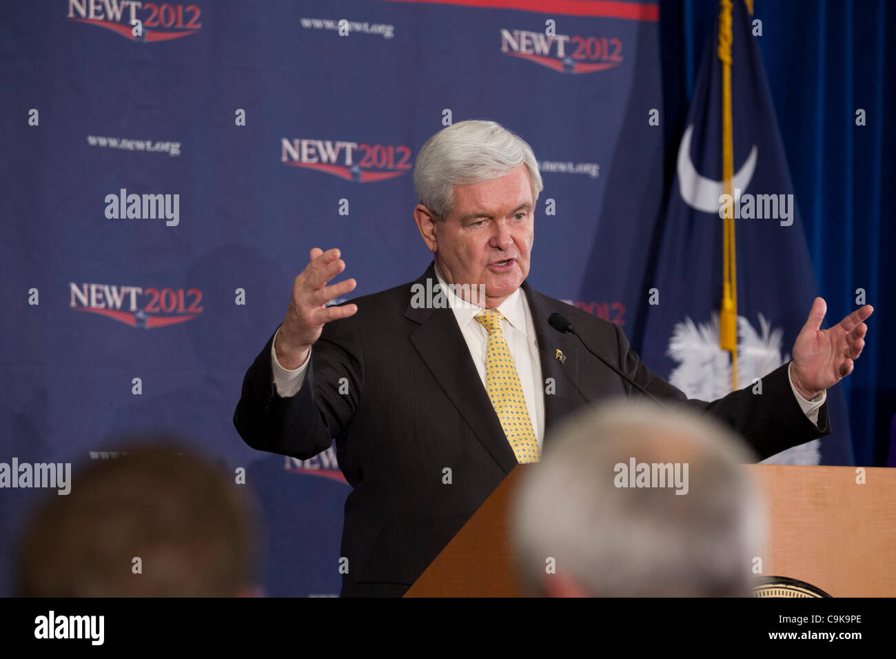 Republican presidential nominee candidate Newt Gingrich at a campaign