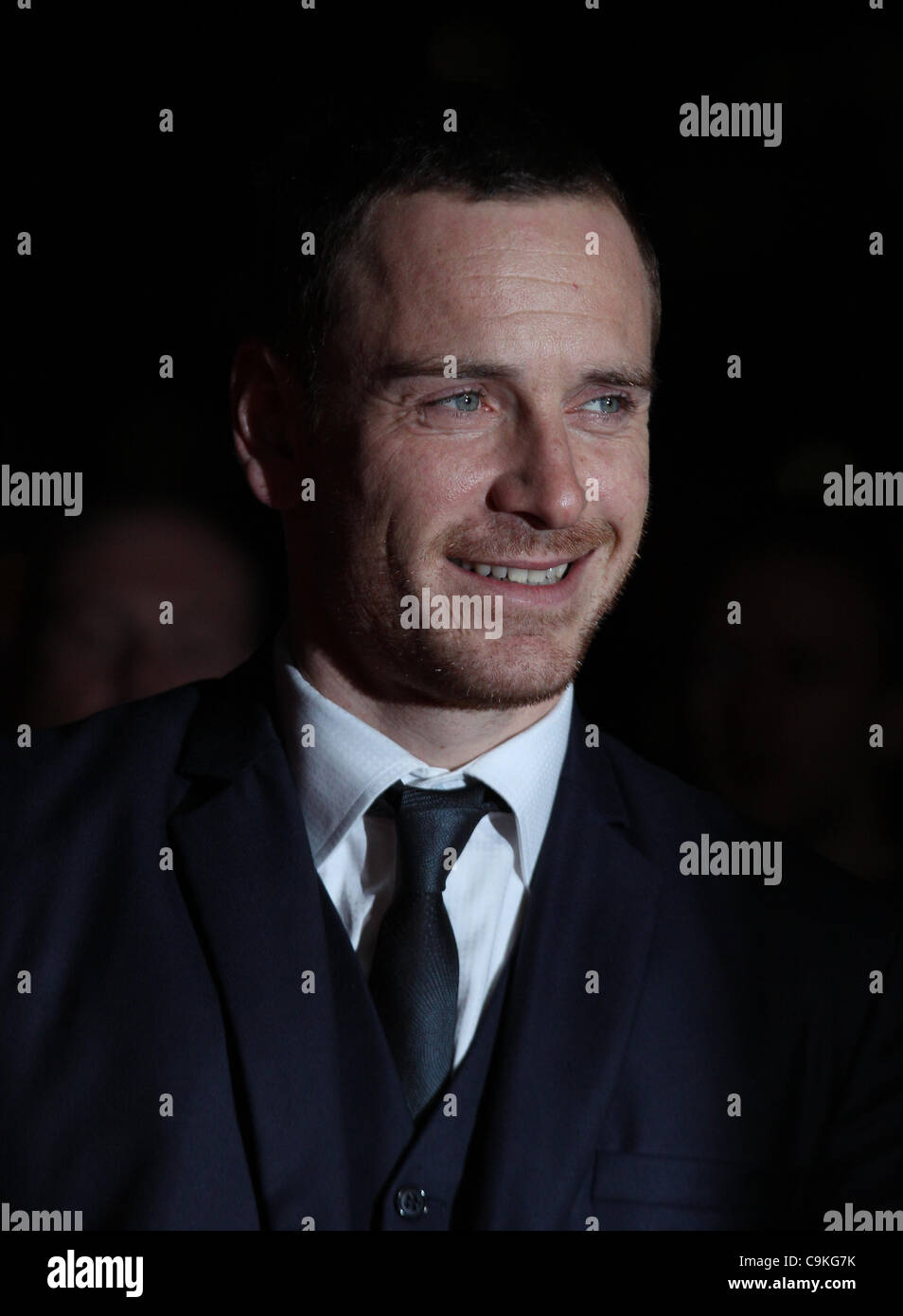 London, UK, 19/01/2012 Michael Fassbender arrives for the London Film Critics Circle Awards held at the BFI in London. Stock Photo