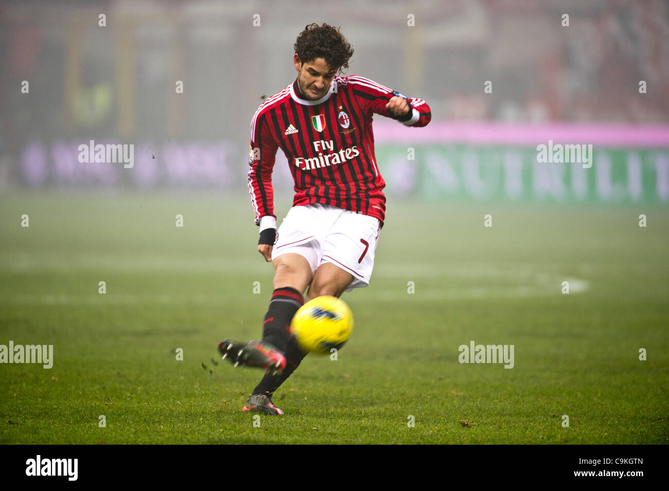 Feuille De Match Officielle AC Milan - Novara - 18 Janvier 2012 - Stadio Meazza - Tim Cup