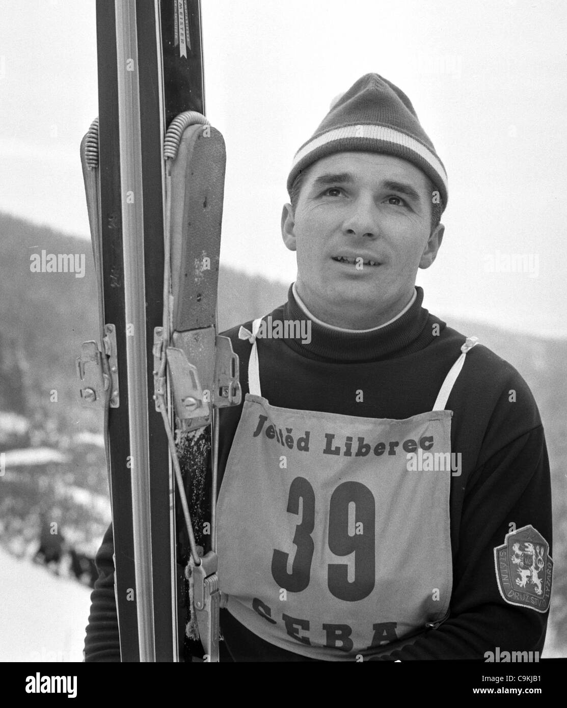 Czech ski jumper Jiri Raska pictured in Liberec, Czechoslovakia ...