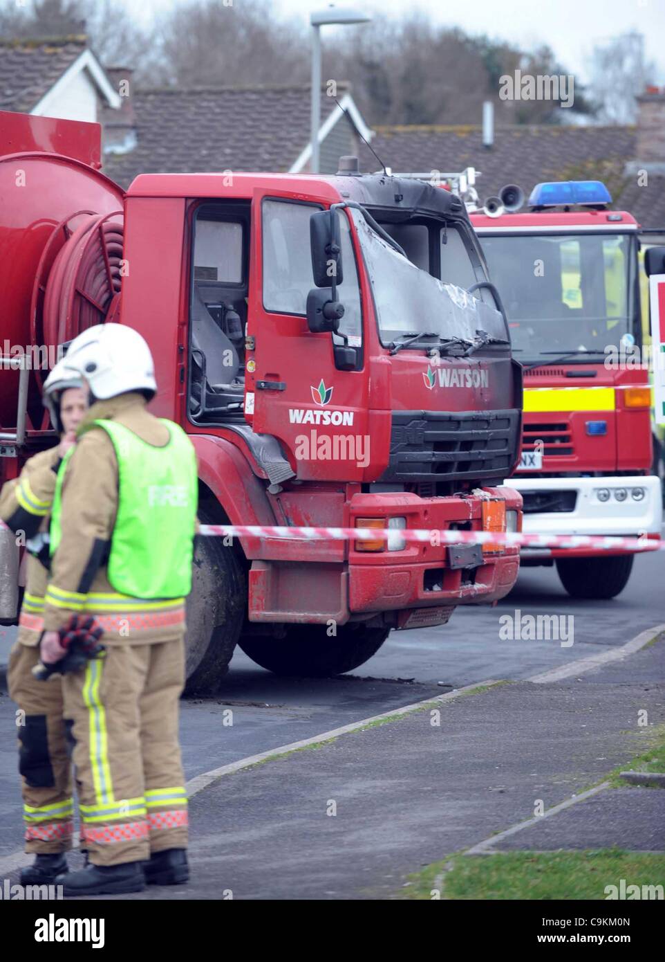 UK, Oil tanker crashes into a house in Wool, Dorset, a man has been ...