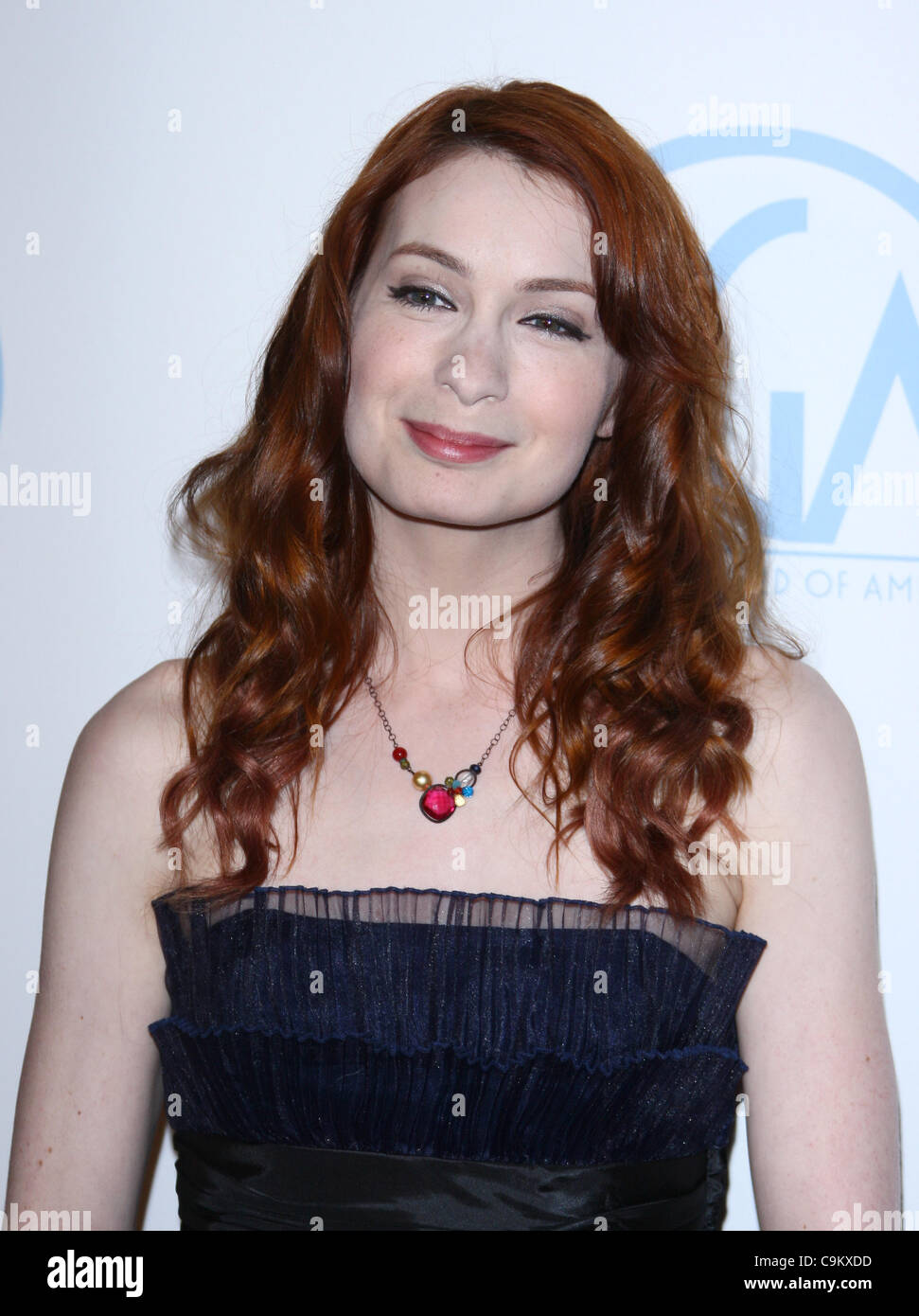 FELICIA DAY 23RD ANNUAL PRODUCERS GUILD OF AMERICA AWARDS BEVERLY HILLS CALIFORNIA USA 21 January 2012 Stock Photo