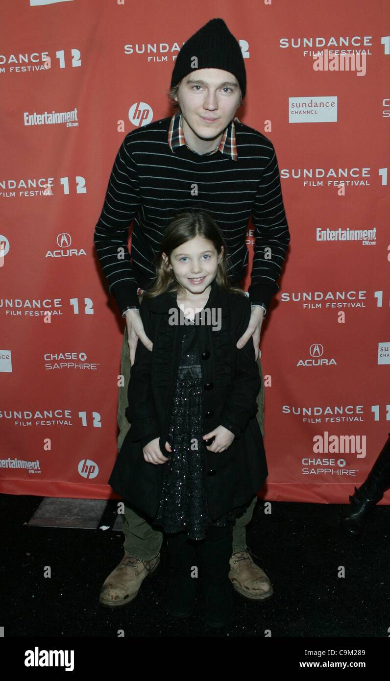 Paul Dano, Shaylena Mandigo at arrivals for FOR ELLEN Premiere at the 2012  Sundance Film Festival, Library Center Theatre, Park City, UT January 21,  2012. Photo By: James Atoa/Everett Collection Stock Photo - Alamy