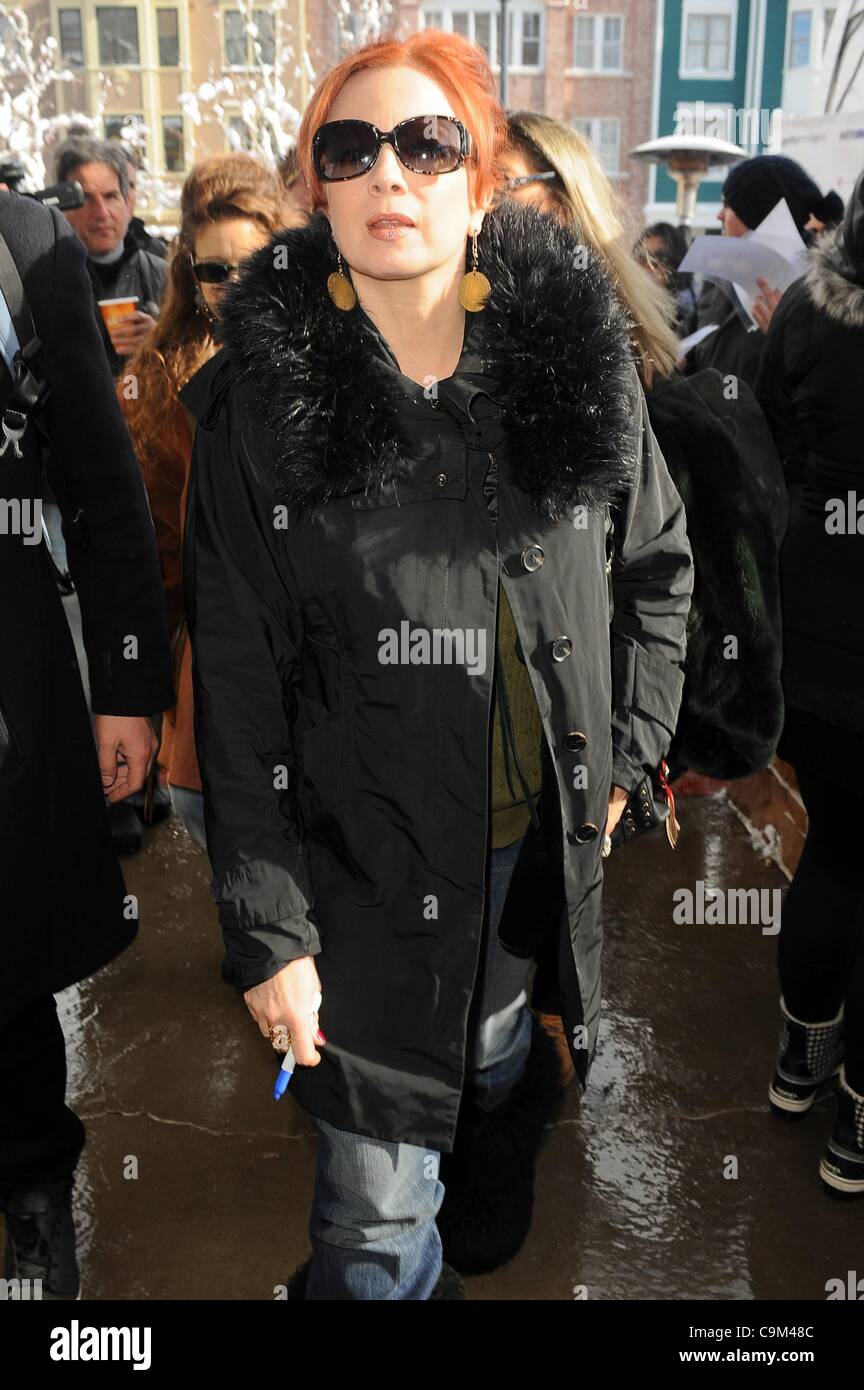 Traci Lords, leaves the Getty portrait studio out and about for Sundance Film Festival Candids - SUN, , Park City, UT January 22, 2012. Photo By: Ray Tamarra/Everett Collection Stock Photo