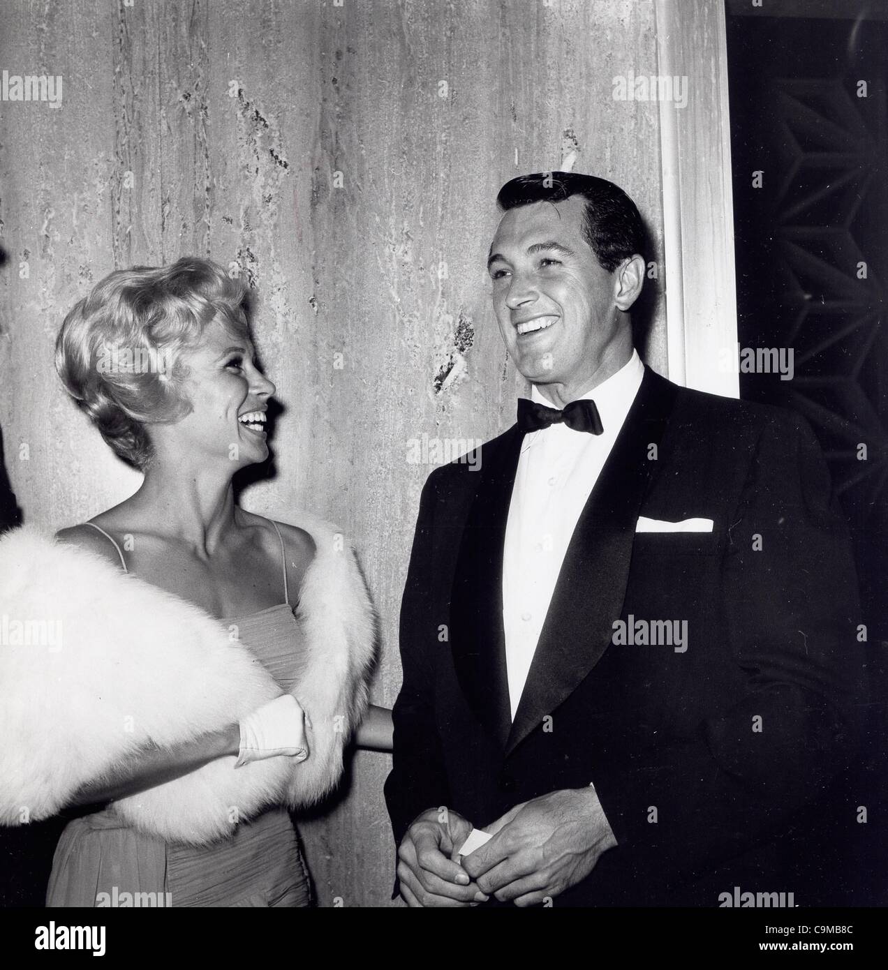 ROCK HUDSON Cindy Robbins at Earth premiere.Supplied by Photos, inc ...