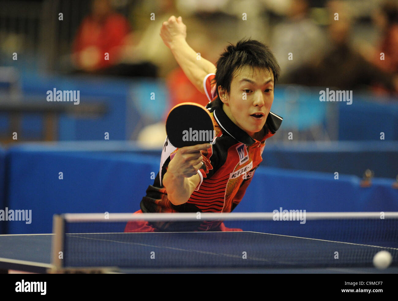 Kenji Matsudaira (JPN), MARCH 27, 2012 - Table Tennis : Kenji Matsudaira of  Japan in action during the LIEBHERR Table Tennis Team World Cup 2012  Championship division group B mens team match