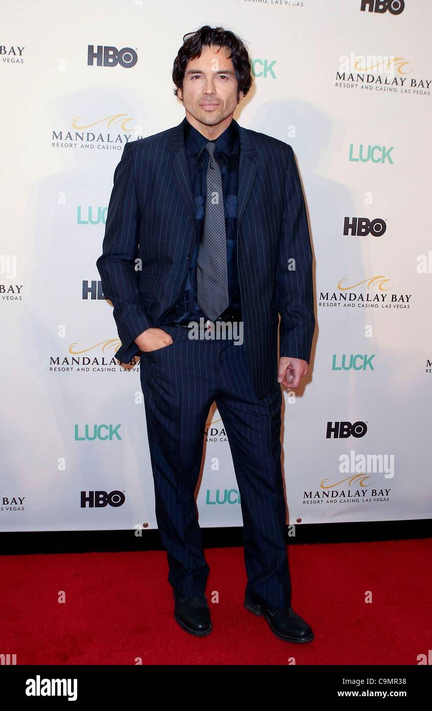 Jason Gedrick at arrivals for First Season Premiere of LUCK on HBO, Mandalay Bay Theatre, Las Vegas, NV January 26, 2012. Photo By: MORA/Everett Collection Stock Photo