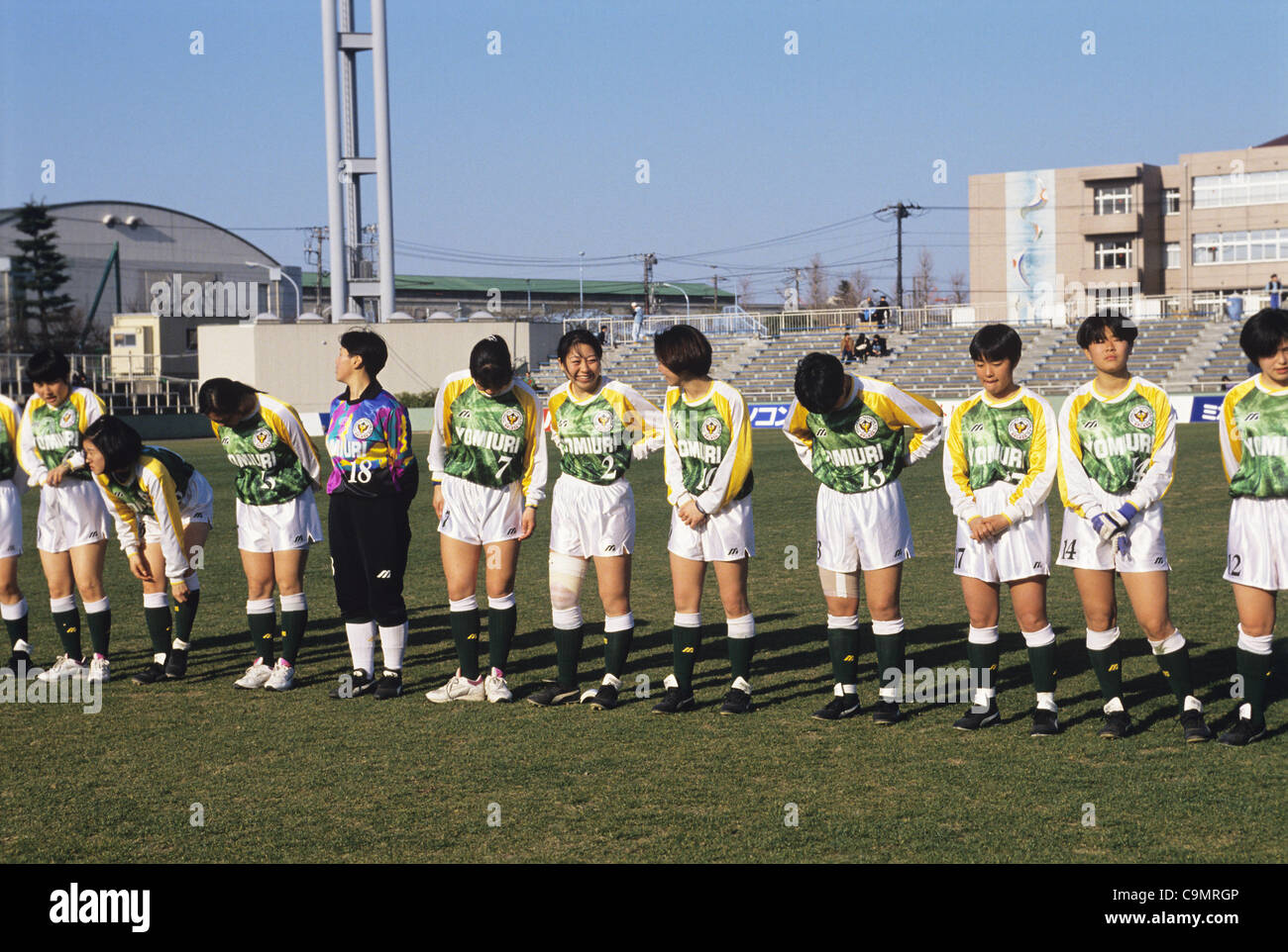 Yomiuri Nippon F.C. Women Beleza team group lineup, MARCH 27, 1994