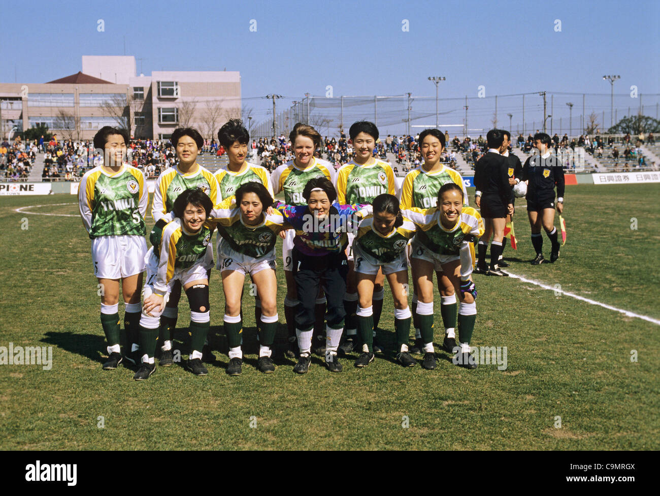 Yomiuri Nippon F.C. Women Beleza team group lineup, MARCH 27, 1994