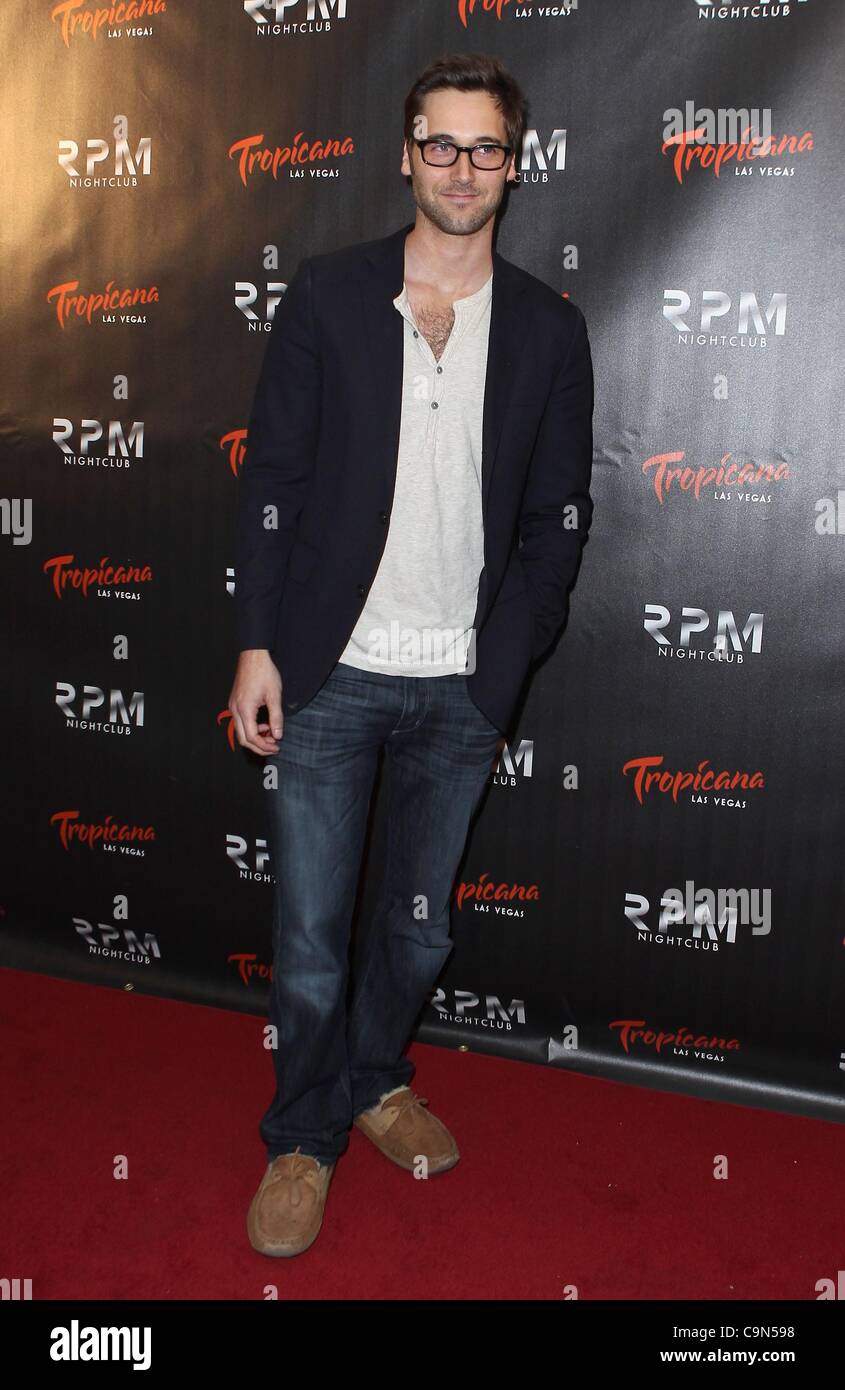 Ryan Eggold at arrivals for Evan Peters 24th Birthday Party at RPM Nightclub, Tropicana Las Vegas, Las Vegas, NV January 28, 2012. Photo By: MORA/Everett Collection Stock Photo