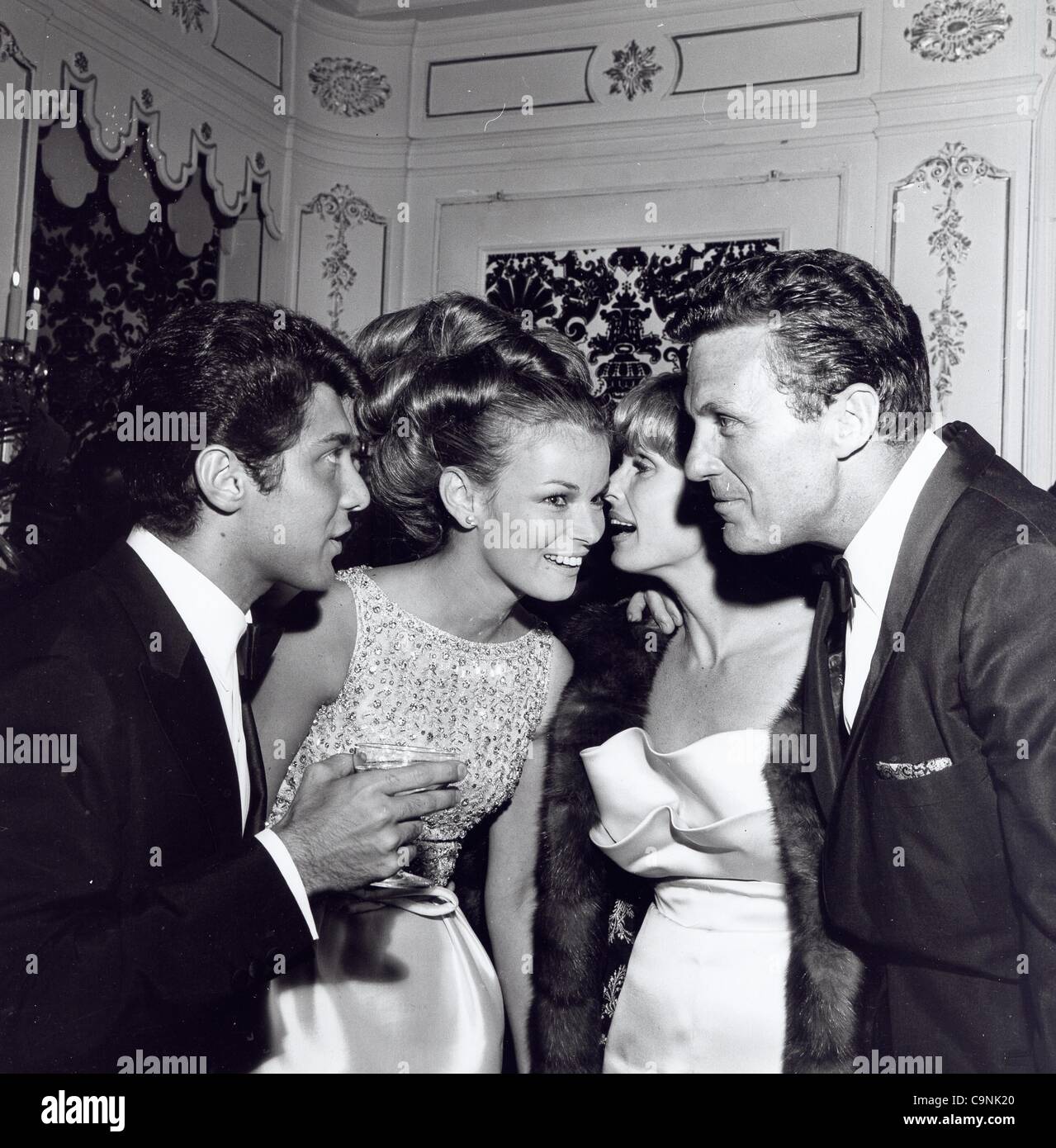 ROBERT STACK Rosemarie Bowe , Paul Anka and Anne Anka.Supplied by ...