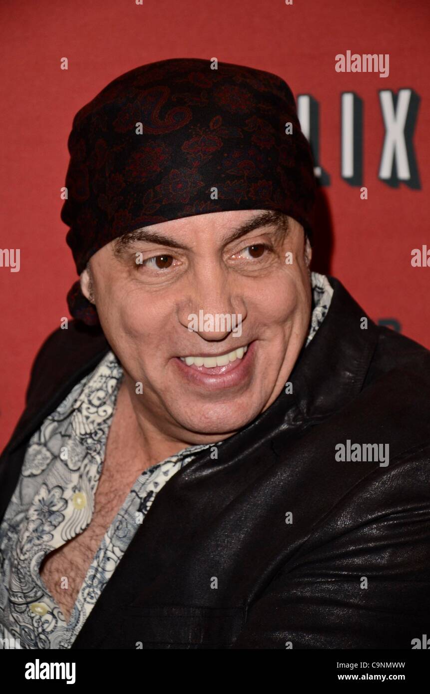 Steven Van Zandt at arrivals for Netflix Series Premiere of LILYHAMMER, The Crosby Street Hotel, New York, NY February 1, 2012. Photo By: Eric Reichbaum/Everett Collection Stock Photo