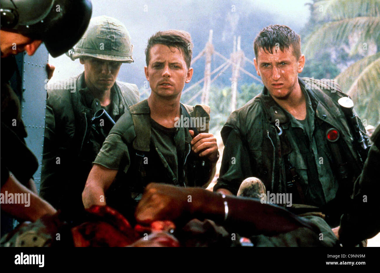 June 14, 2005 MICHAEL J. FOX WITH SEAN PENN IN ''CASUALTIES OF WAR