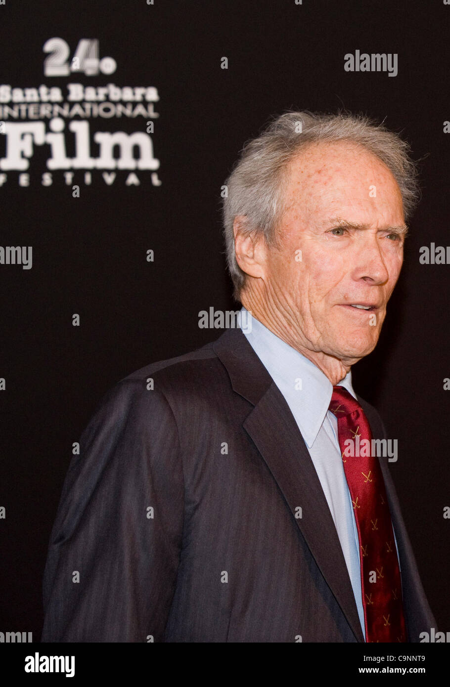 Jan 29, 2009 - Santa Barbara, California, USA - Veteran actor, director and producer CLINT EASTWOOD at the 24th Santa Barbara International Film Festival, where he received the festival's highest honor, the Modern Master Award. It was presented by former recipient Sean Penn. (Credit Image: © P.J. He Stock Photo