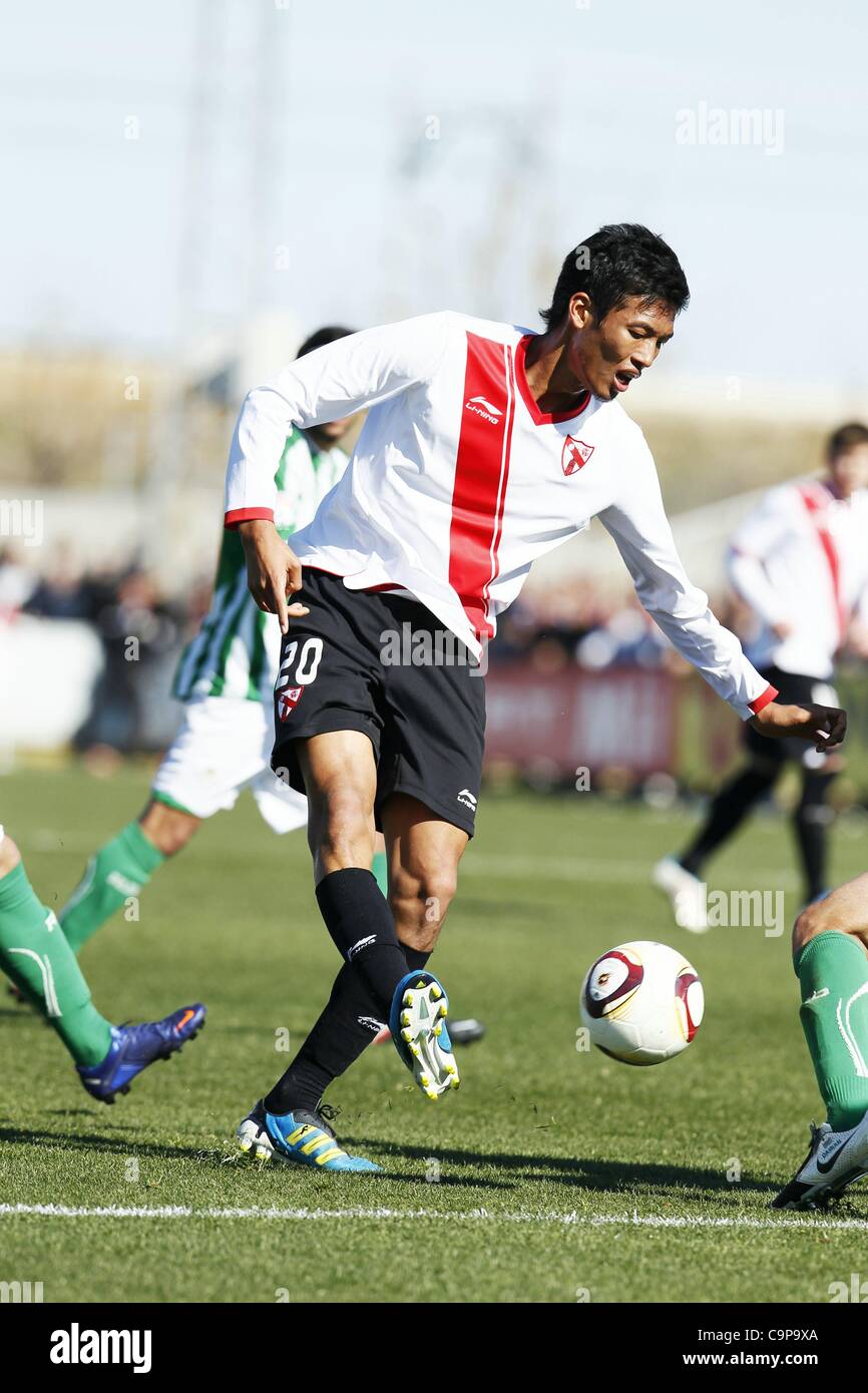 Hiroshi Ibusuki (Sevilla Atletico), JANUARY 29, 2012 - Football / Soccer :  Spanish "Segunda Division B" Group 4 match