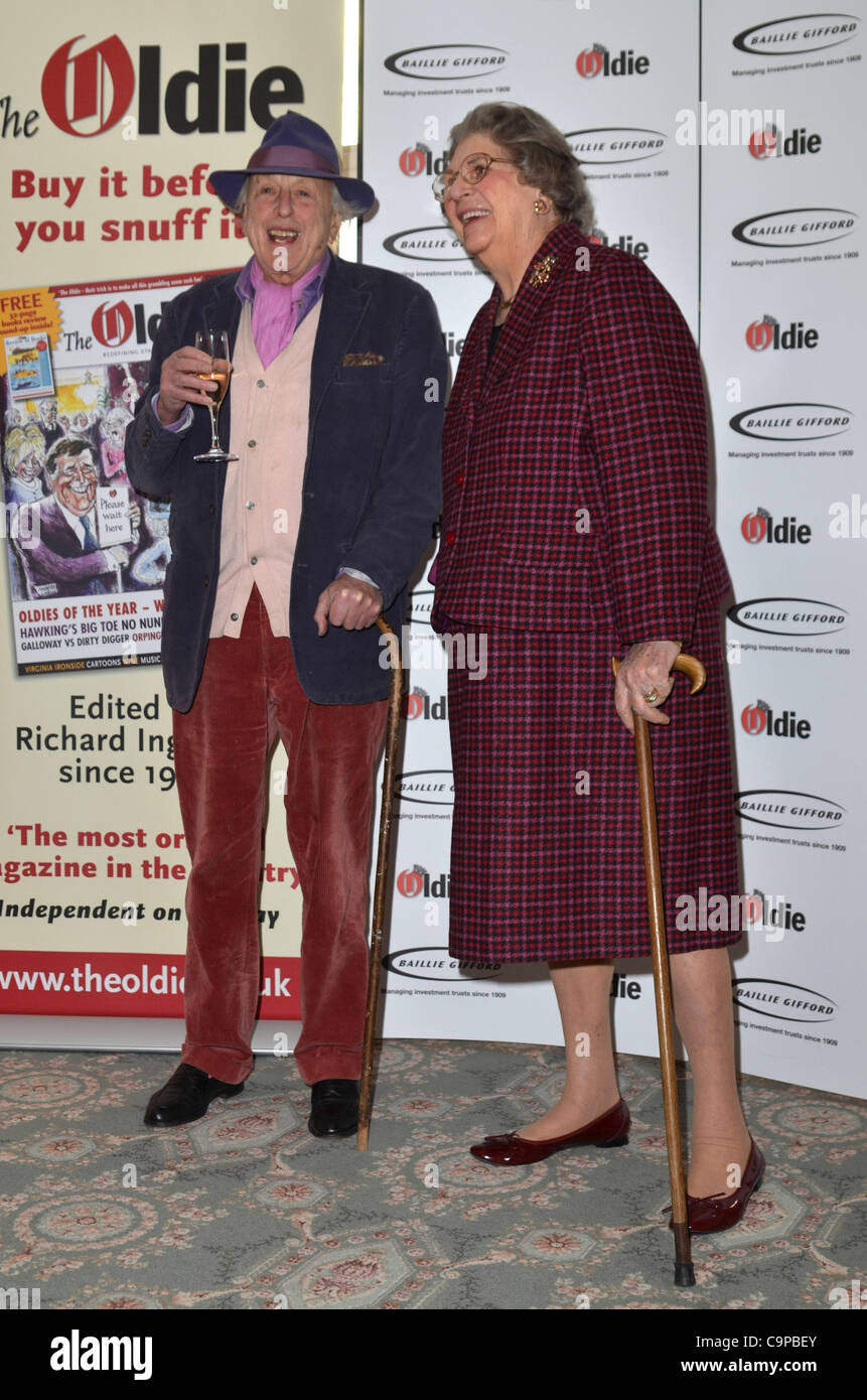 London, United Kingdom 07/02/2012 Guests attends The Oldie of the Year Awards 2012 at Simpson's-in-the-Strand, London. (Photo Credit: Photobeat Images/Alamy) Stock Photo