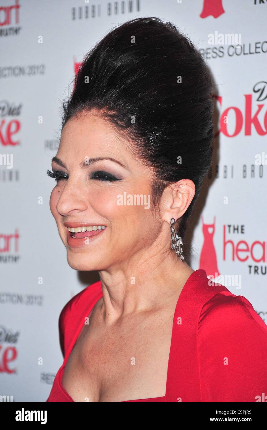 Gloria Estefan at arrivals for The 2012 Heart Truth Red Dress Collection Fashion Show 10th Anniversary - ARRIVALS, Hammerstein Ballroom, New York, NY February 8, 2012. Photo By: Gregorio T. Binuya/Everett Collection Stock Photo