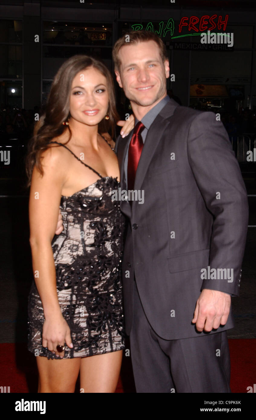 Feb. 8, 2012 - Hollywood, California, U.S. - Jake Pavelka And Date .attend the Premiere Of ''This Means War'' at the Chinese Theater in Hollywood,Ca on February 8,2012.. 2012 (Credit Image: Â© Phil Roach/Globe Photos/ZUMAPRESS.com) Stock Photo