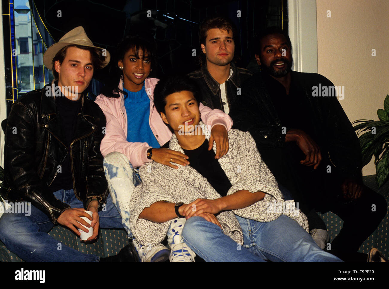 Dec. 18, 1987 - Hollywood, California, U.S. - F5364.JOHNNY DEPP, HOLLY