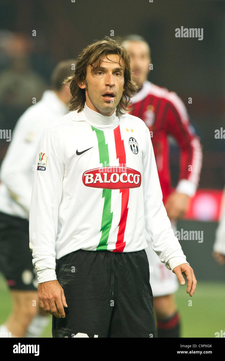 Andrea pirlo juve february 08 2012 hi-res stock photography and