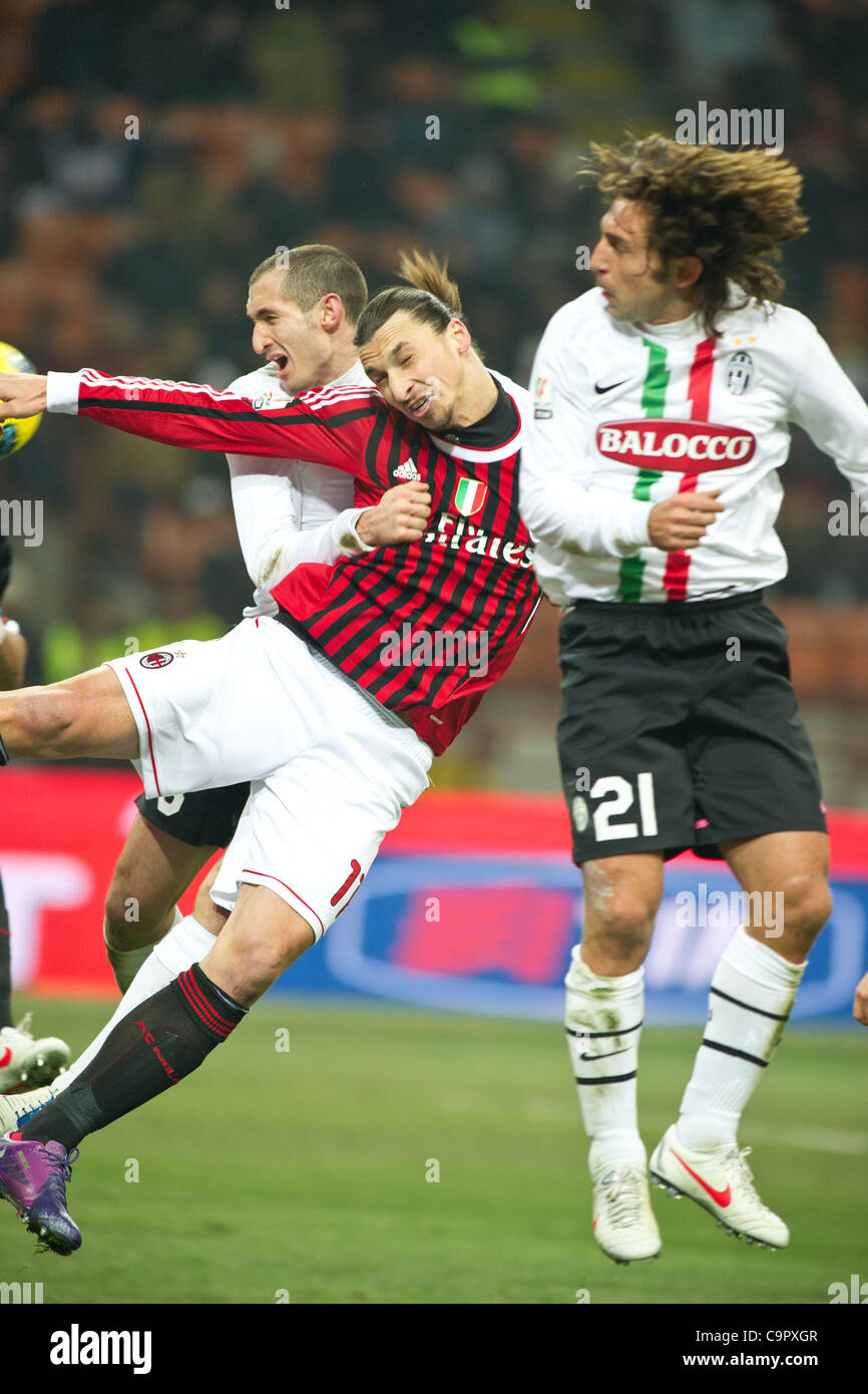 Andrea pirlo juve february 08 2012 hi-res stock photography and