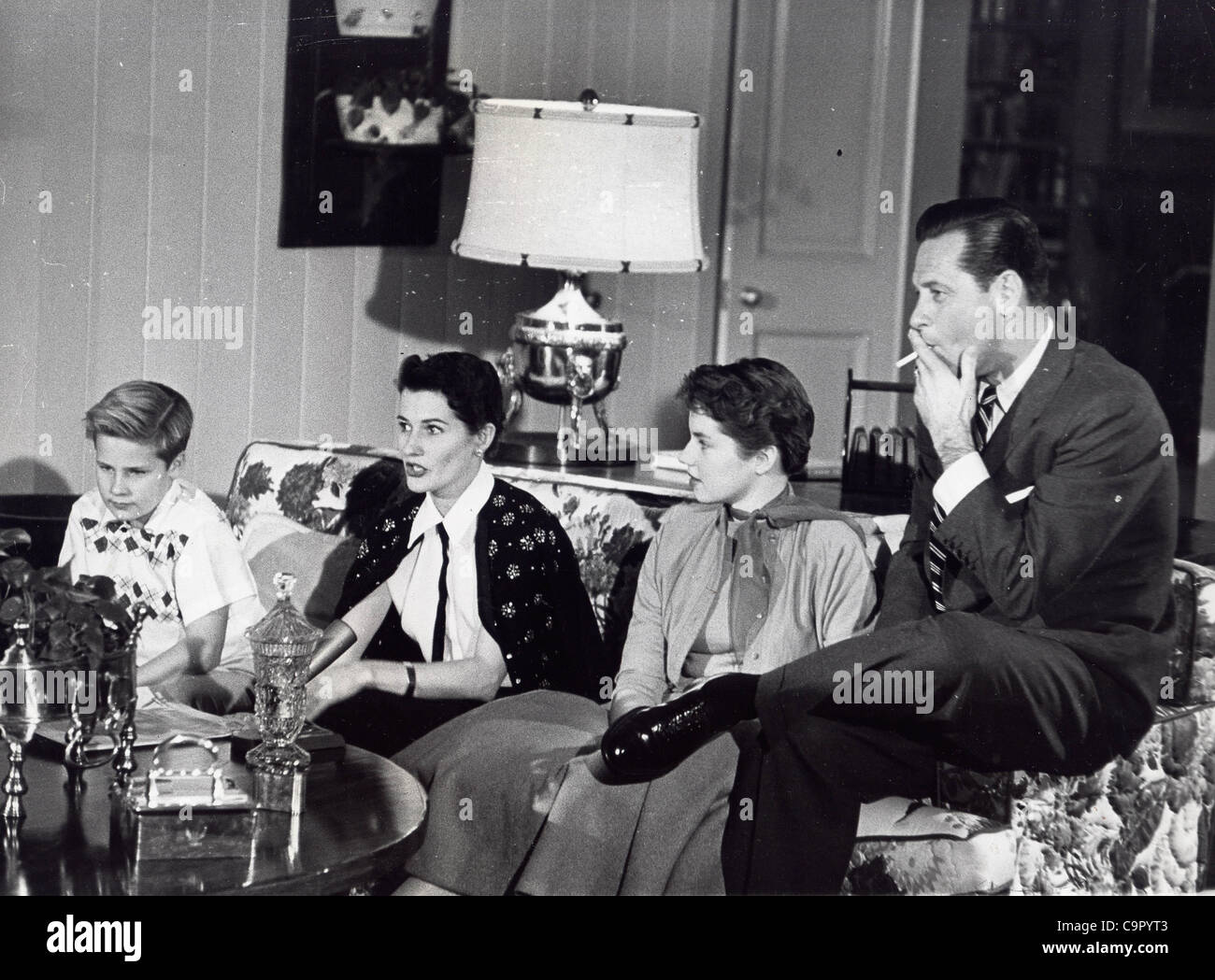 WILLIAM HOLDEN with wife Brenda Marshall , children Virginia Holden and Bill.(Credit Image: Â© Larry Barbier/Globe Photos/ZUMAPRESS.com) Stock Photo